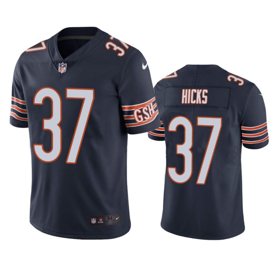 elijah hicks bears vapor limited navy jersey