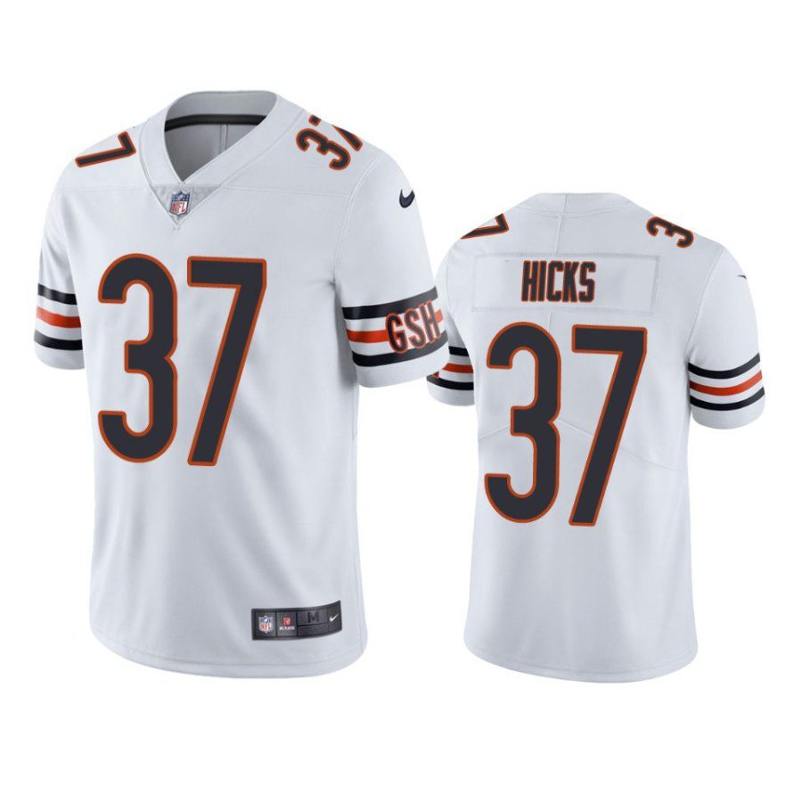 elijah hicks bears vapor limited white jersey