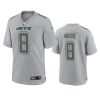 elijah moore jets gray atmosphere fashion game jersey