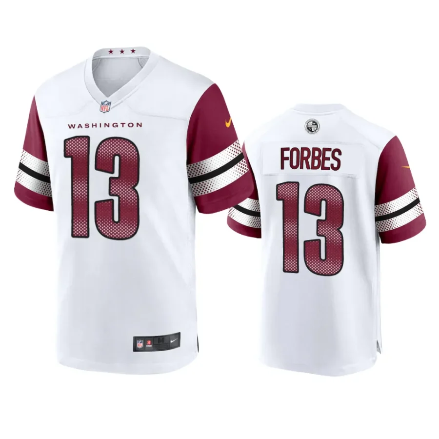 emmanuel forbes commanders white game jersey