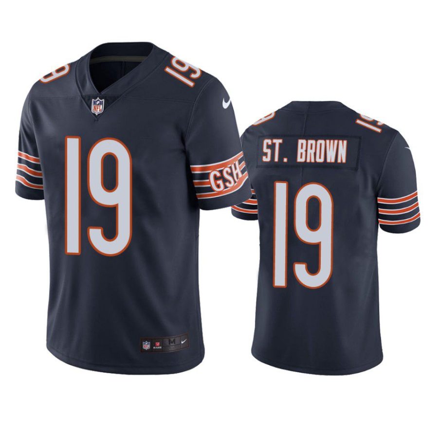 equanimeous st. brown bears navy vapor jersey