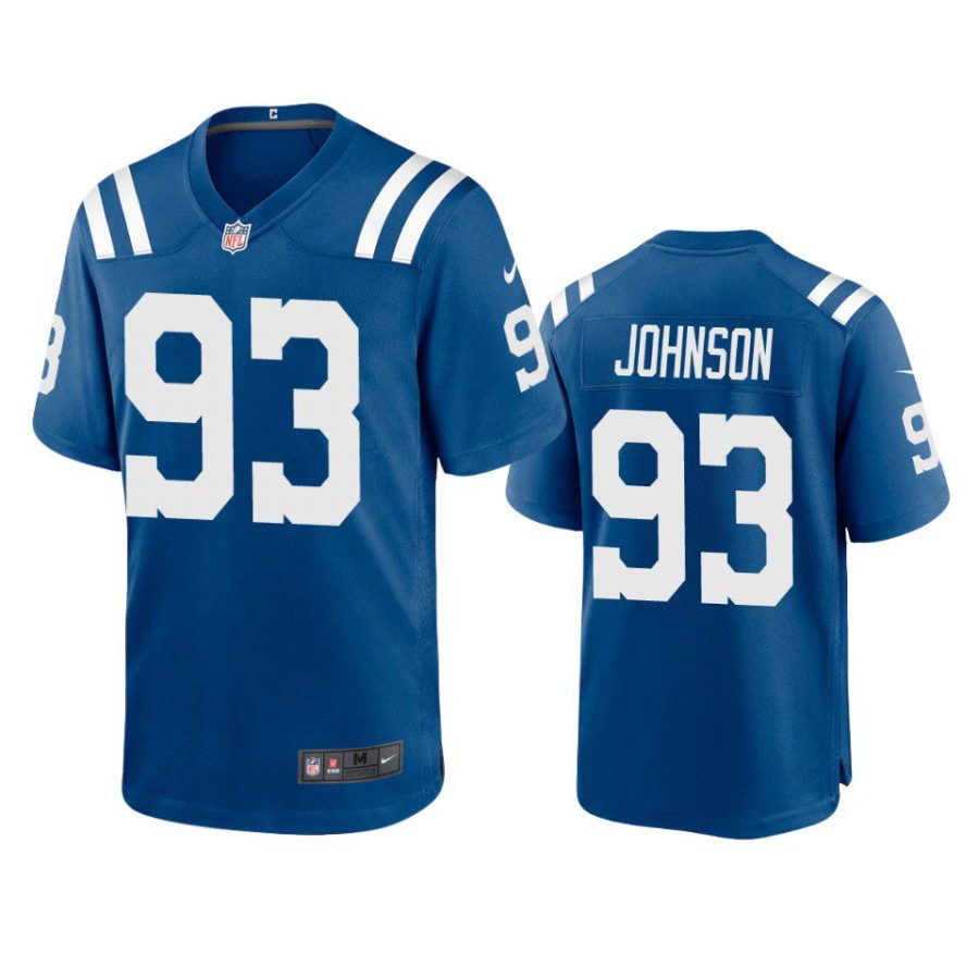 eric johnson colts royal game jersey