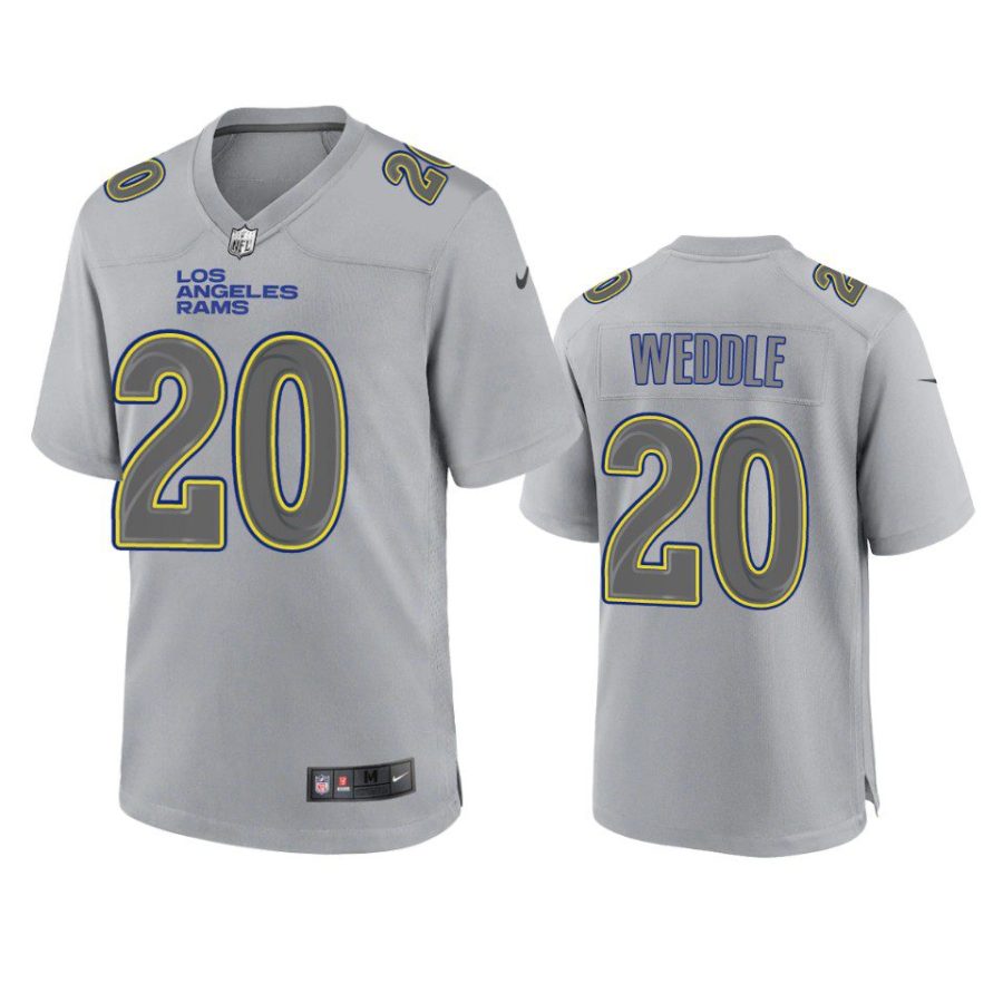 eric weddle rams gray atmosphere fashion game jersey