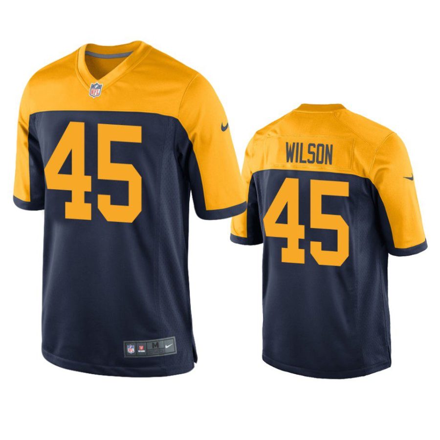 eric wilson packers throwback game navy jersey