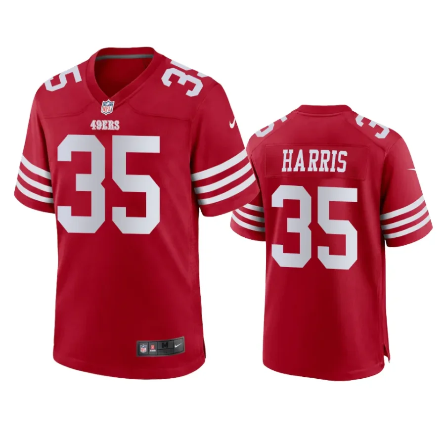 erik harris 49ers red game jersey