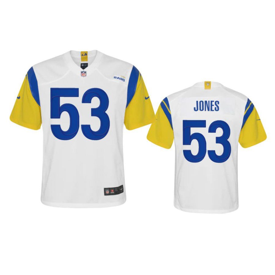 ernest jones alternate game youth white jersey