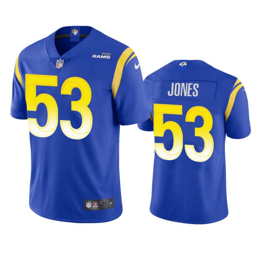 ernest jones rams jersey royal vapor limited