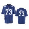 evan neal game youth royal jersey