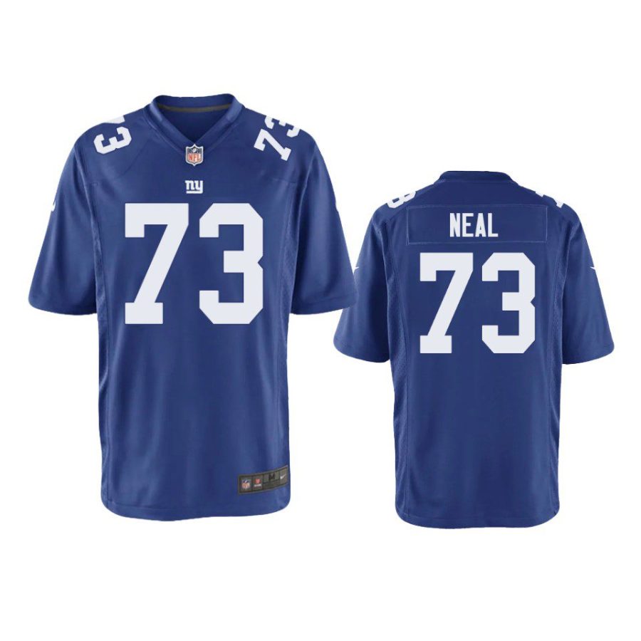 evan neal game youth royal jersey