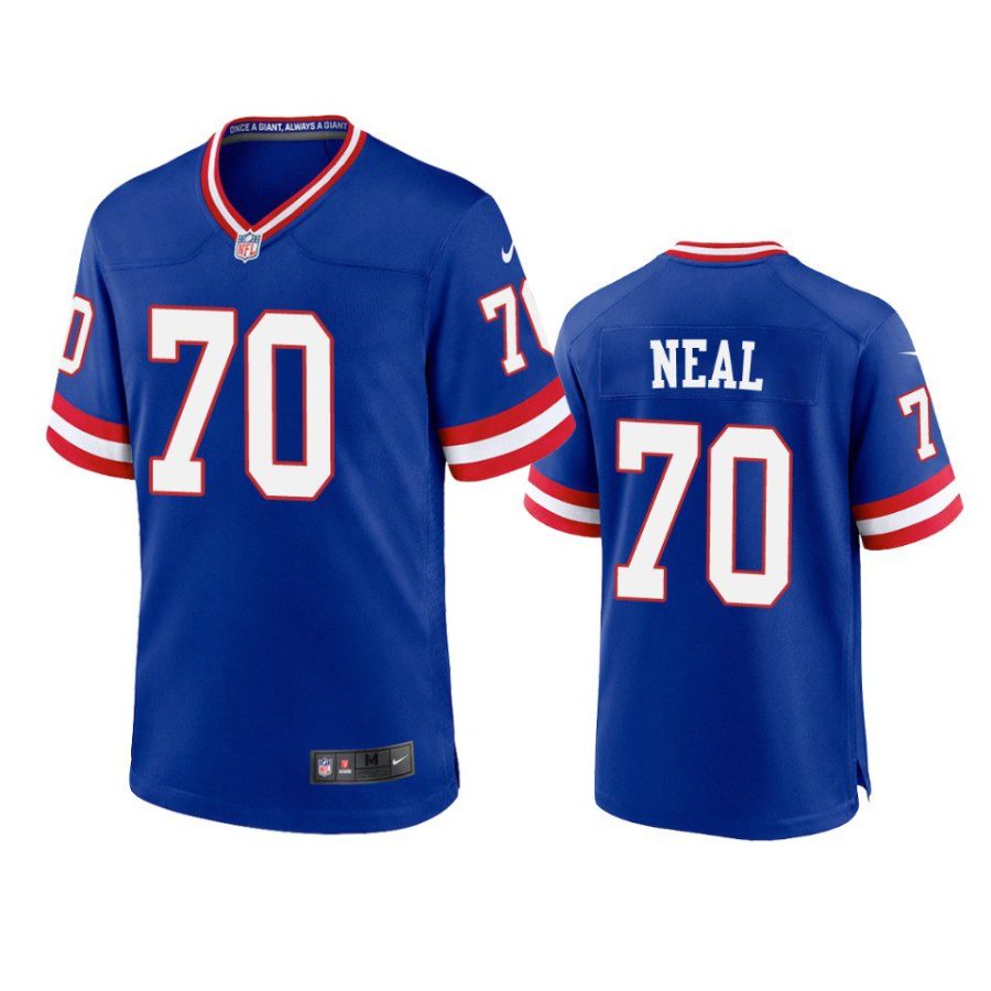 evan neal giants classic game royal jersey