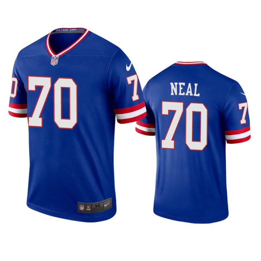 evan neal giants classic legend royal jersey