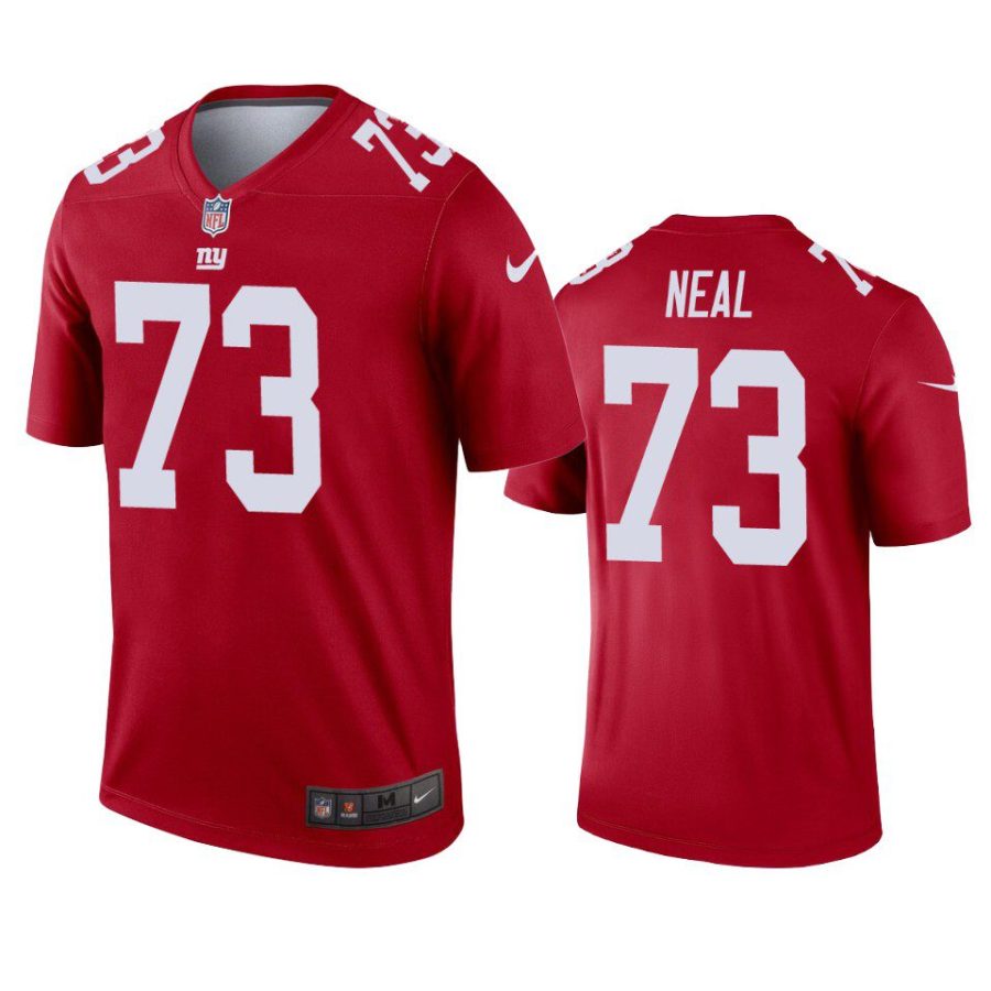 evan neal giants inverted legend red jersey