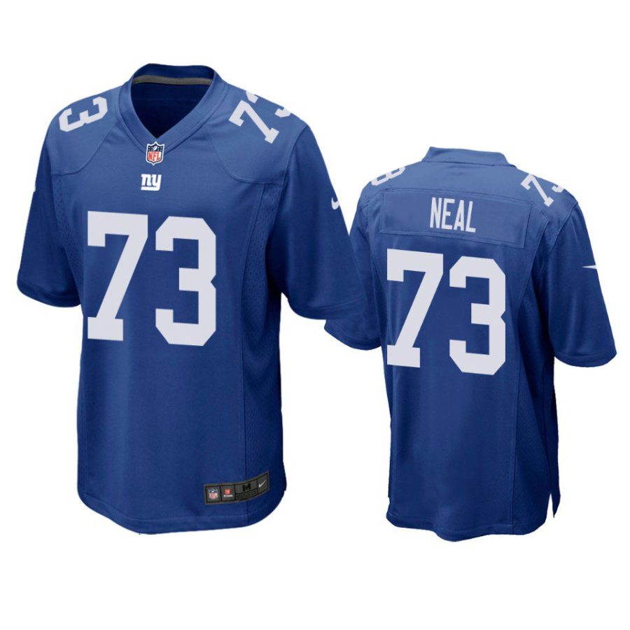 evan neal giants royal game jersey