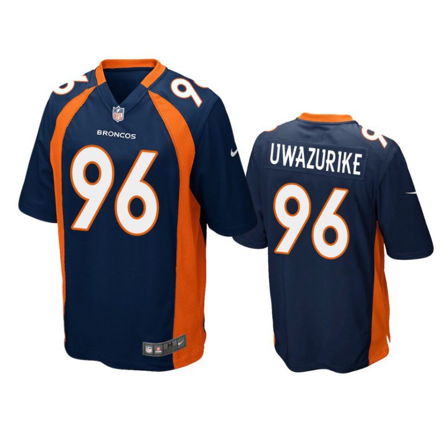 eyioma uwazurike broncos navy game jersey