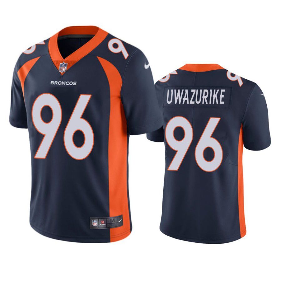 eyioma uwazurike broncos navy vapor jersey