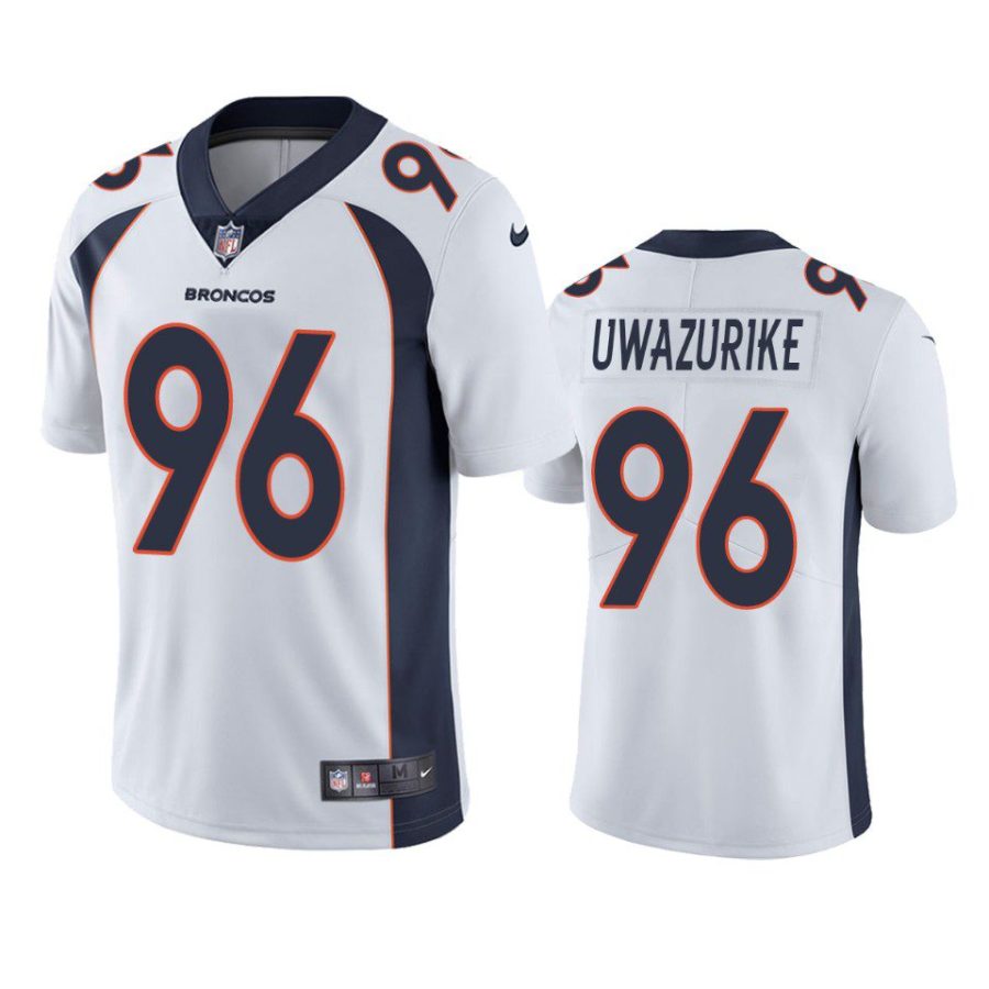 eyioma uwazurike broncos white vapor jersey