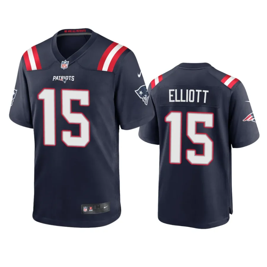 ezekiel elliott patriots navy game jersey