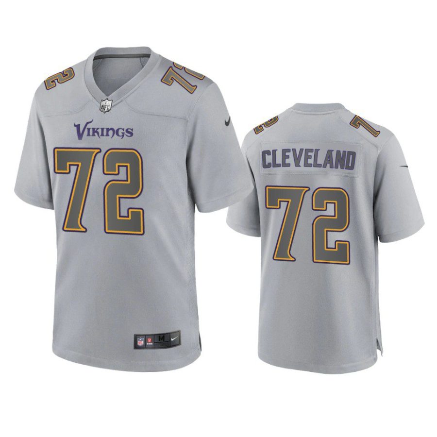 ezra cleveland vikings atmosphere fashion game gray jersey