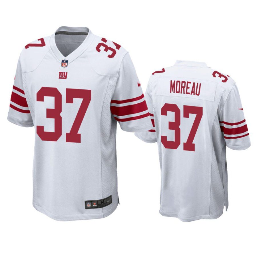 fabian moreau giants white game jersey