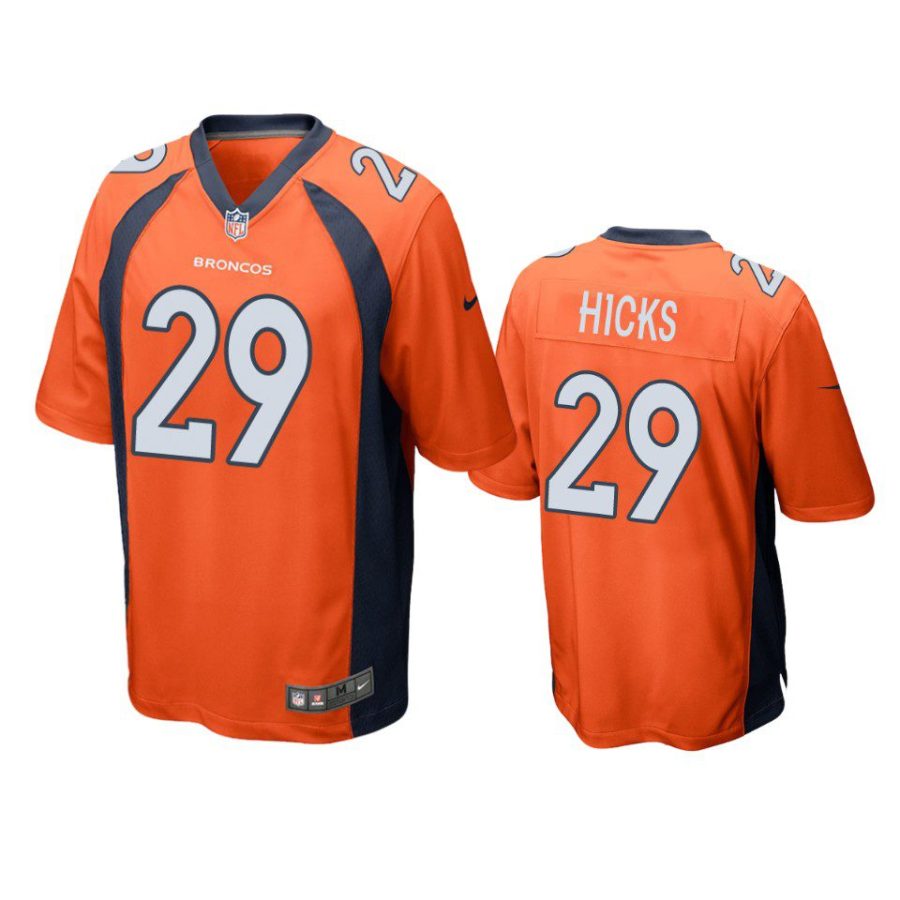 faion hicks broncos orange game jersey