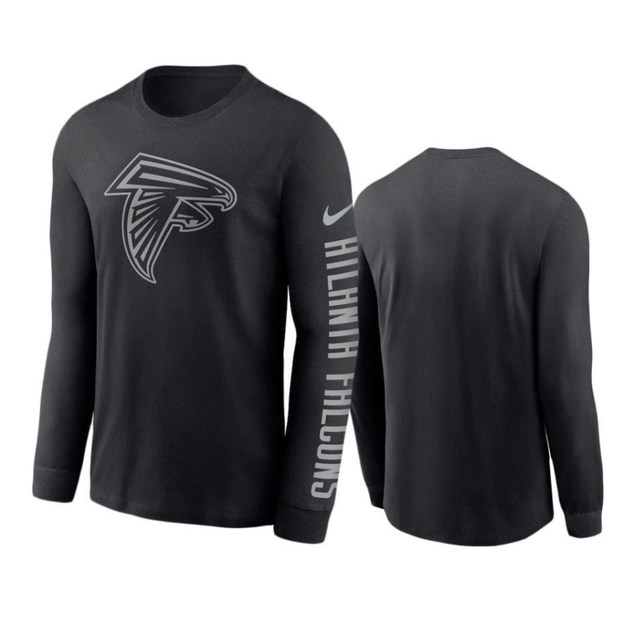 falcons black rflctv name logo t shirt