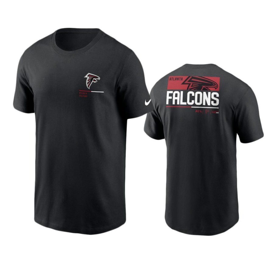 falcons black team incline t shirt