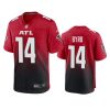 falcons damiere byrd game red jersey