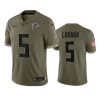 falcons drake london olive limited 2022 salute to service jersey