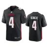 falcons taylor heinicke game black jersey