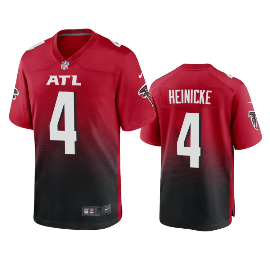 falcons taylor heinicke game red jersey