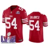 fred warner 49ers scarlet super bowl lviii vapor fuse jersey