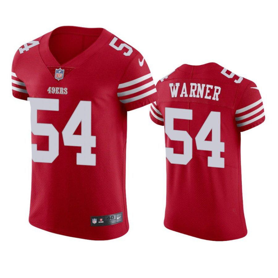 fred warner 49ers scarlet vapor elite jersey