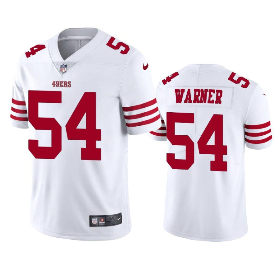 fred warner 49ers white vapor limited jersey