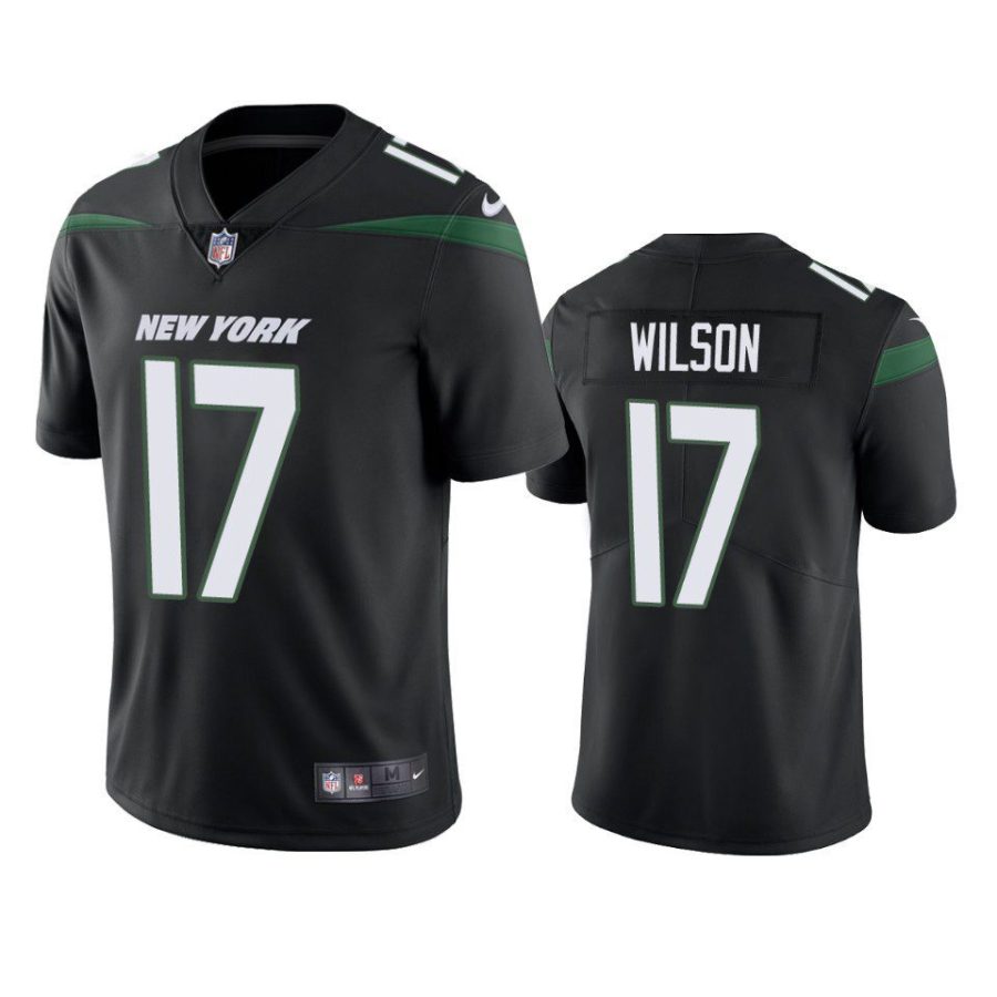 garrett wilson jets black vapor limited jersey