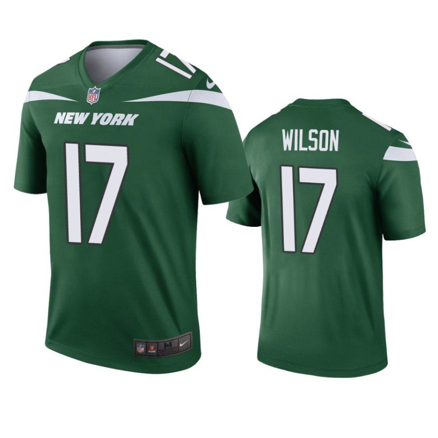 garrett wilson jets legend green jersey