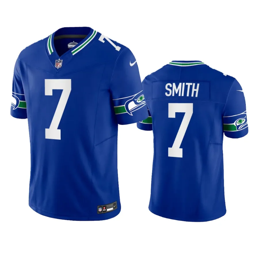 geno smith seahawks throwback f.u.s.e. limited royal jersey