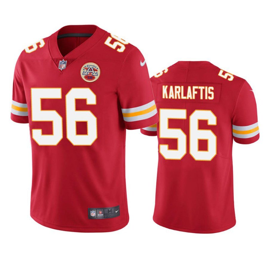 george karlaftis chiefs red vapor limited jersey