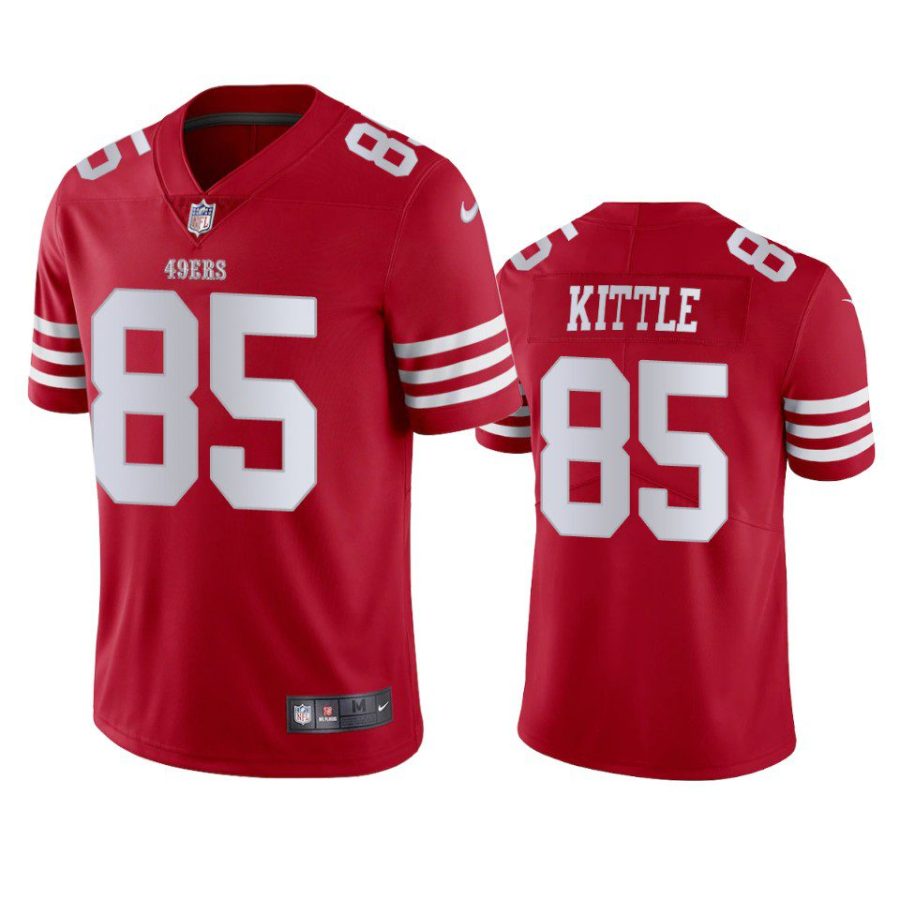 george kittle 49ers scarlet vapor limited jersey