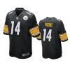 george pickens steelers black game jersey