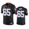 georgia bulldogs amarius mims black game jersey