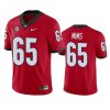 georgia bulldogs amarius mims red game jersey