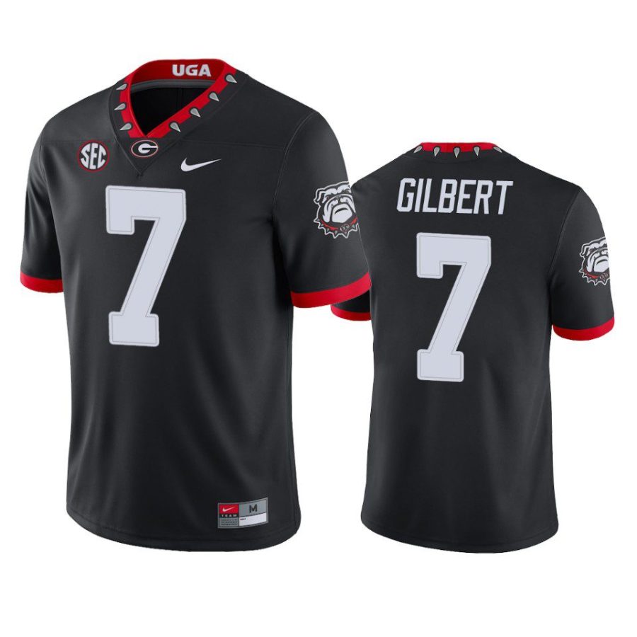 georgia bulldogs arik gilbert black game jersey