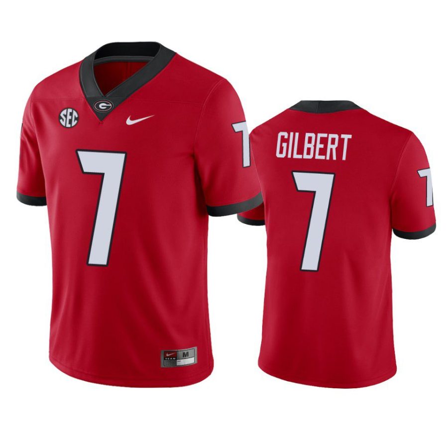 georgia bulldogs arik gilbert red game jersey