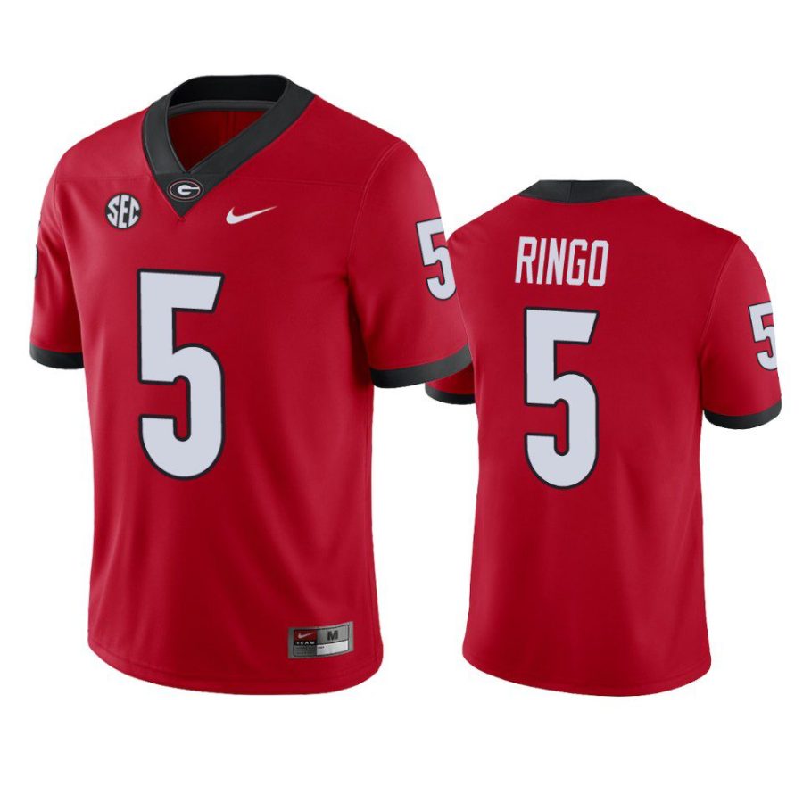 georgia bulldogs kelee ringo red game jersey