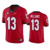 georgia bulldogs mykel williams red game jersey