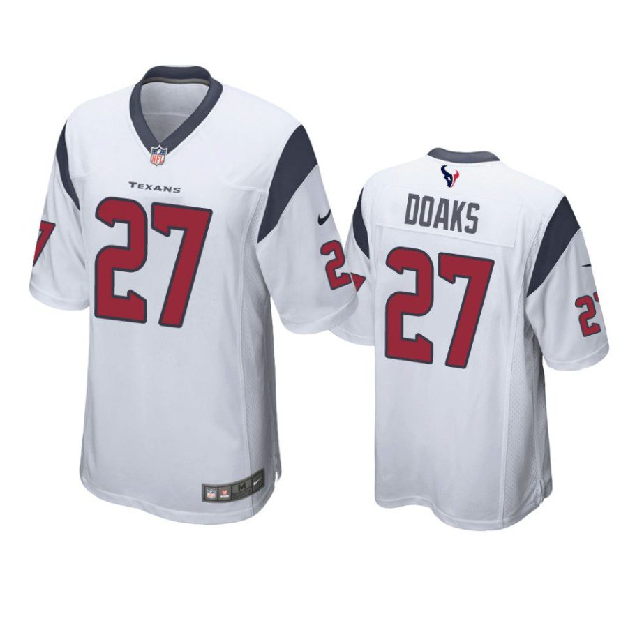 gerrid doaks texans white game jersey