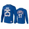 giants blue staple core long sleeve t shirt