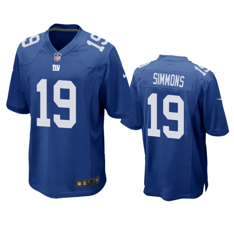 giants isaiah simmons game royal jersey