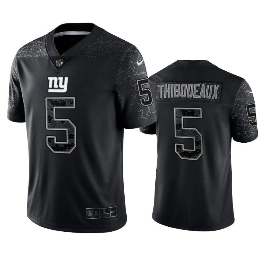 giants kayvon thibodeaux black reflective limited jersey