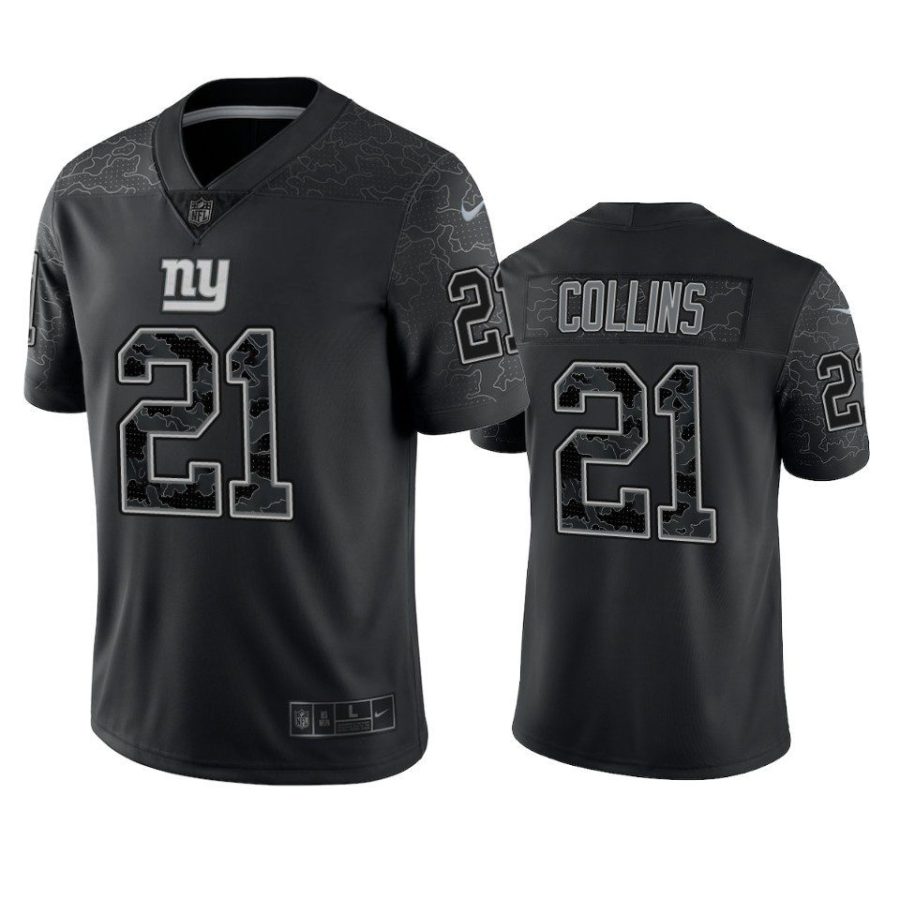 giants landon collins black reflective limited jersey